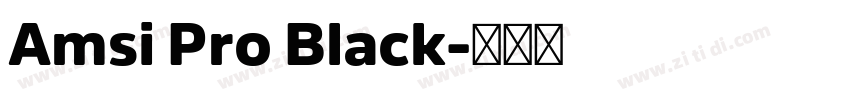 Amsi Pro Black字体转换